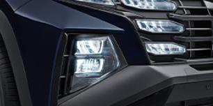 <p>Hidden LED daytime running lights</p>
