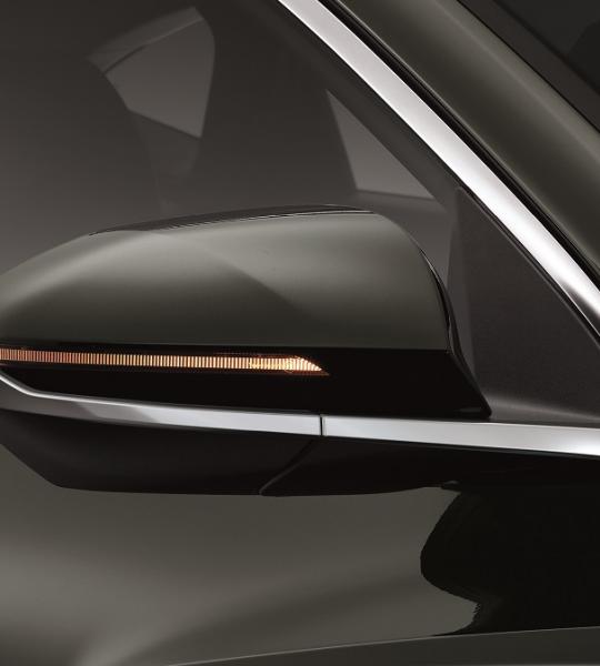 <h4>Side Repeater Lamps on Mirrors</h4>

<p>Side repeater lamps not only improve the visibility and promote safer driving, they lend a modern edginess to the vehicle's side.</p>
