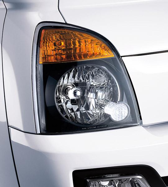 <h4>Headlamps</h4>

<p>The headlamps are positioned to ensure a proper visibility.</p>
